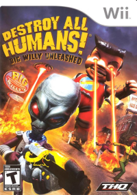 Destroy All Humans Big Willy Unleashed Wii US box art
